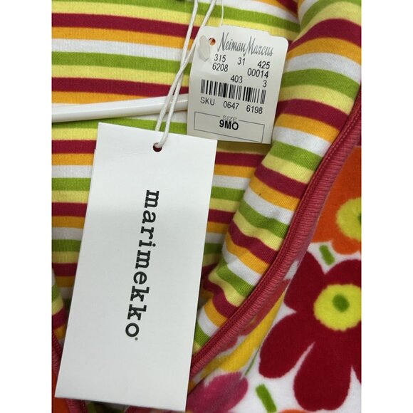 Marimekko Baby Jumpsuit 9M /9 Month 74 Winter Fleece One Piece Floral Full Zip - Picture 6 of 8